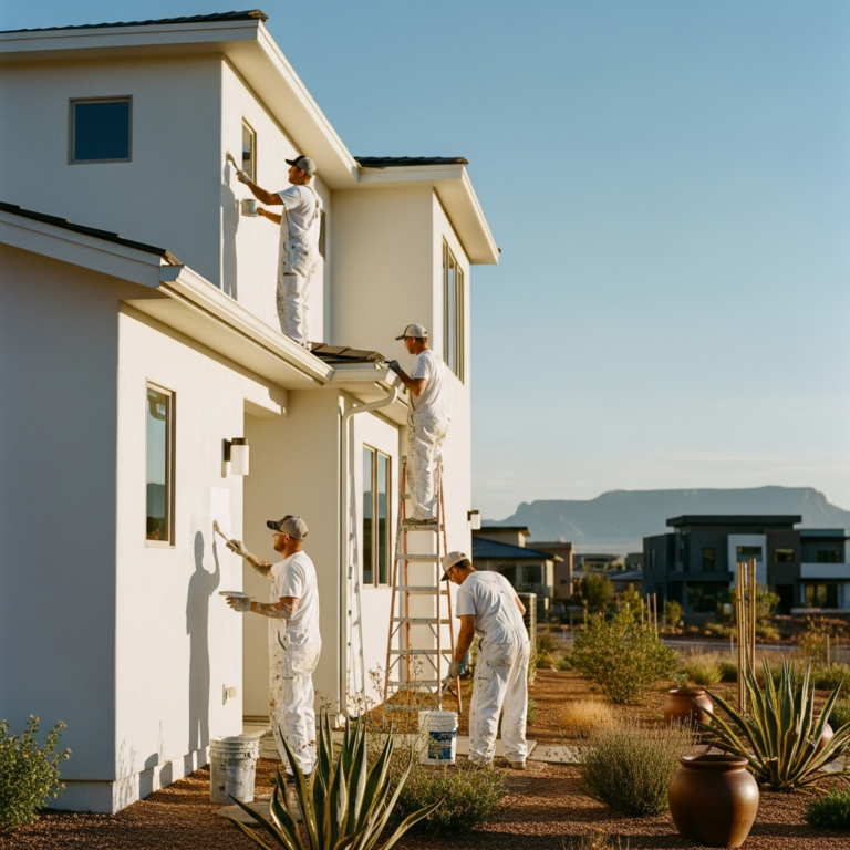 Professional exterior house painting services in El Paso, TX
